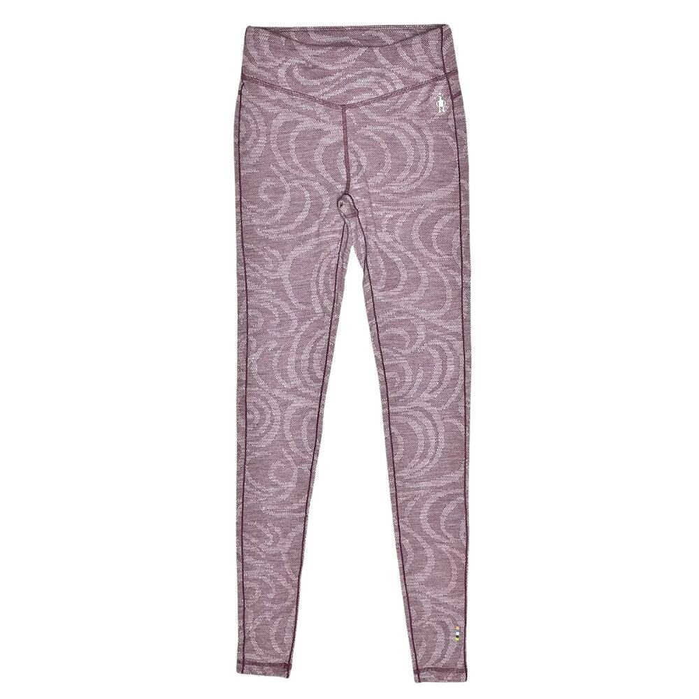 SMARTWOOL NWT Merino 250 Baselayer Leggings in Sangria Snow Purple Size XS